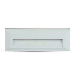 Schodiskové svietidlo 3W LED V-TAC White Rectangle 230V IP65 VT-1162 4000K 110lm small 2