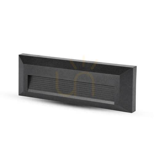 Skontrolujte Schodiskové svietidlo 3W LED V-TAC čierny obdĺžnik 230V IP65 VT-1162 4000K 110lm