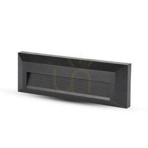 Schodiskové svietidlo 3W LED V-TAC čierny obdĺžnik 230V IP65 VT-1162 4000K 110lm small 1
