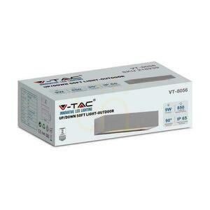 V-TAC 9W LED nástenné svietidlo Top Down Gray IP65 VT-8056 4000K 850lm small 4