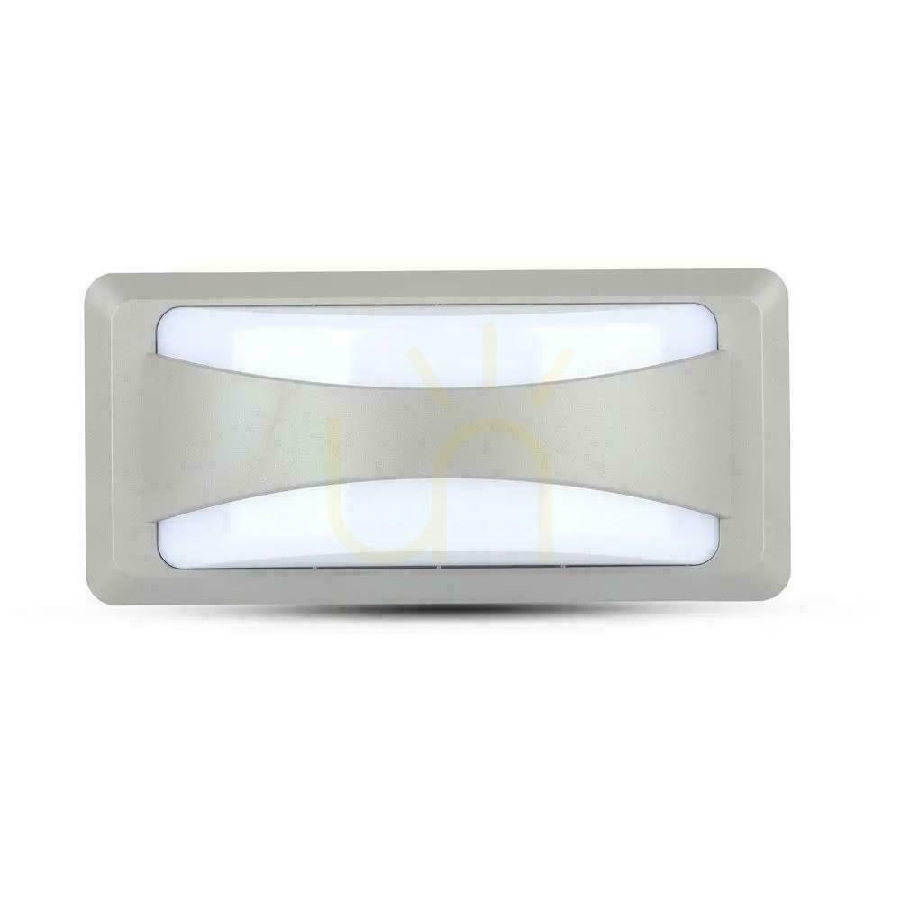 vyhliadka V-TAC 12W LED nástenné svietidlo šedé IP65 VT-8058 6400K 1160lm V-TAC 12W LED nástenné svietidlo šedé IP65 VT-8058 6400K 1160lm