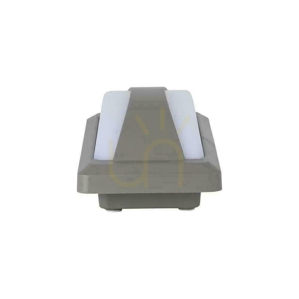 Náhľad V-TAC 12W LED nástenné svietidlo šedé IP65 VT-8058 6400K 1160lm V-TAC 12W LED nástenné svietidlo šedé IP65 VT-8058 6400K 1160lm