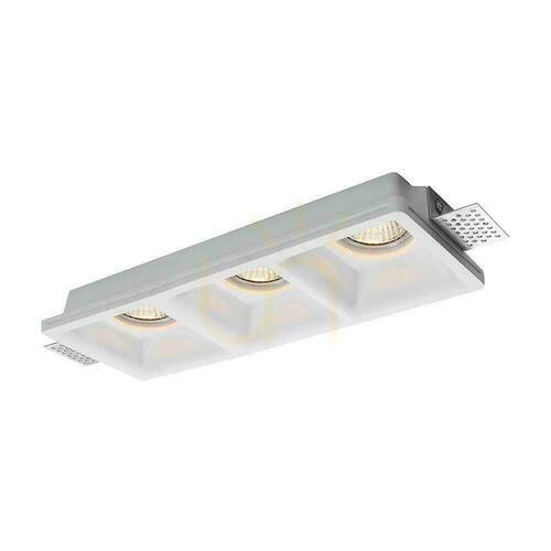 Skontrolujte Sadrové zapustené svietidlo V-TAC VT-11003, 3 × GU10, biele, 280 × 100 mm