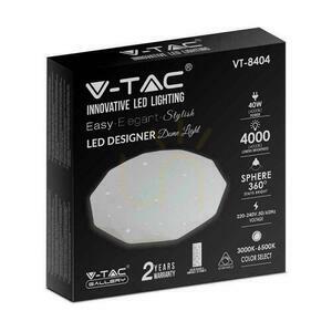 Stropný plafón V-TAC 40W LED Pilot CCT fi.350 Stars Diamond VT-8404 3000K-6500K 4000lm small 3