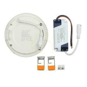 LED panel V-TAC Premium Downlight 6W Round fi120 VT-607 2700K 490lm small 3