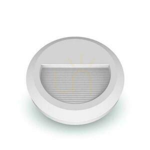 2W LED svietidlo V-TAC na schodisko biele okrúhle 230V IP65 VT-1142 3000K 80lm small 0