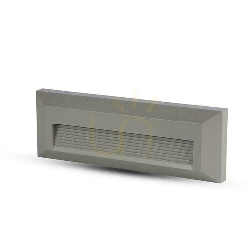 Skontrolujte 3W LED svietidlo V-TAC na schody sivý obdĺžnik 230V IP65 VT-1162 4000K 110lm
