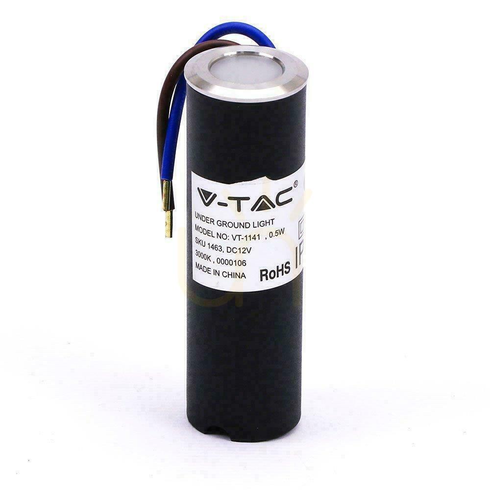 Náhľad V-TAC 0,5W LED strieborná IP67 VT-1141 3000K 37lm Záhradné svietidlo na zem. V-TAC 0,5W LED strieborná IP67 VT-1141 3000K 37lm Záhradné svietidlo na zem.