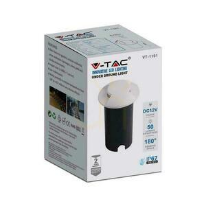 Záhradná pozemná montáž V-TAC 1W LED 2-stranná biela IP67 VT-1161 6500K 50lm. small 3