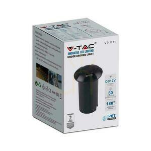 Zapustené zemné svietidlo V-TAC VT-1171 LED 1 W, čierne, štvorstranné, IP67, 6400 K small 2