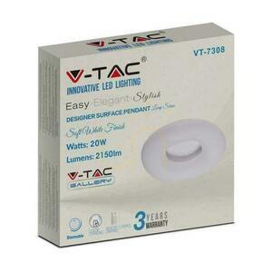 V-TAC 20W LED stropné svietidlo Oval Color Change 30cm stmievateľné biele VT-7308 2700K-6400K 2150lm 3 roky záruka small 4
