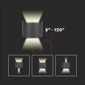 Nástenné svietidlo 6W V-TAC hore dole nastaviteľné biele okrúhle IP65 Bridgelux VT-756-W 3000K 700lm small 7