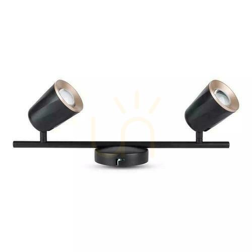 Skontrolujte V-TAC 10W LED stropné svietidlo čierne VT-812 3000K 960lm 3 roky záruka