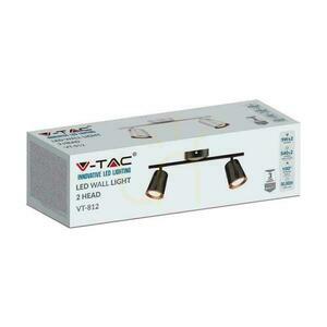 V-TAC 10W LED stropné svietidlo čierne VT-812 3000K 960lm 3 roky záruka small 3