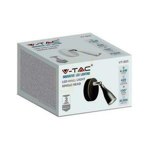 V-TAC nástenné svietidlo 4,5W LED čierne VT-805 3000K 420lm 3 roky záruka small 3