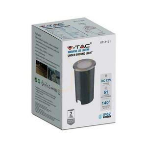 V-TAC 1W LED Silver IP67 VT-1151 3000K 51lm Pozemné záhradné stropné svietidlo. small 2