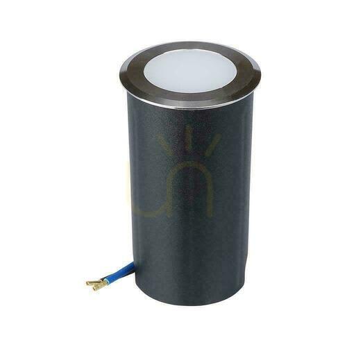 Skontrolujte V-TAC 1W LED Silver IP67 VT-1151 3000K 51lm Pozemné záhradné stropné svietidlo.