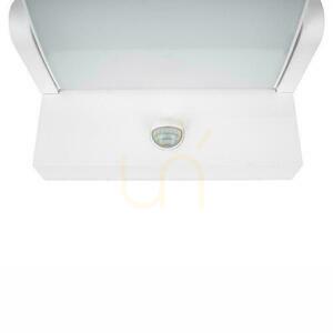 V-TAC 17W LED projekčné fasádne svietidlo so senzorom pohybu biele IP65 VT-11020S 4000K 2520lm. small 2