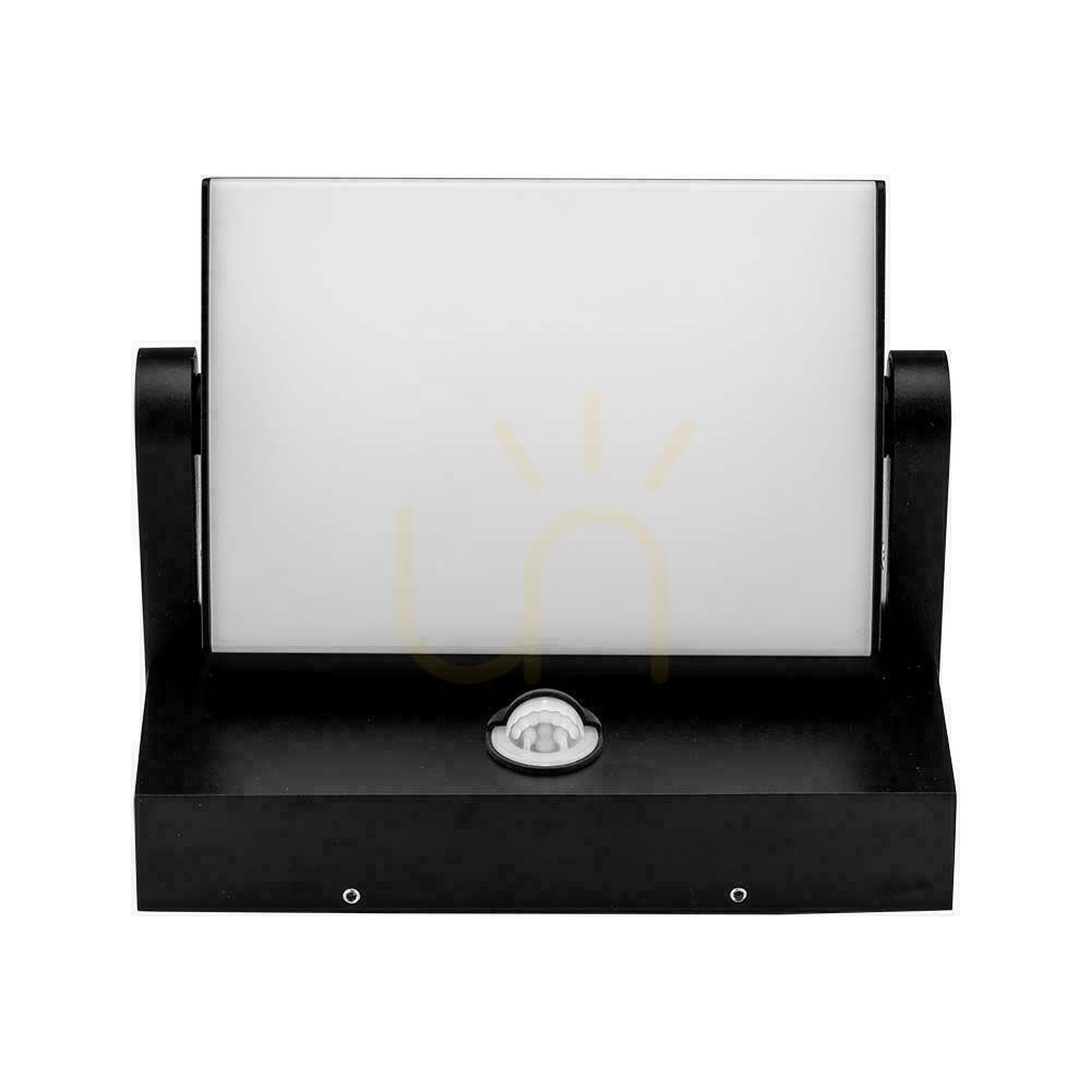 Displej V-TAC 17W LED projekčné fasádne svietidlo so senzorom pohybu čierne IP65 VT-11020S 4000K 2520lm. V-TAC 17W LED projekčné fasádne svietidlo so senzorom pohybu čierne IP65 VT-11020S 4000K 2520lm.