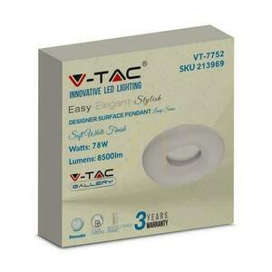 V-TAC 80W LED stropné svietidlo oválne Zmena farby 75cm stmievateľné biele VT-7752-N 2700K-6400K 7300lm 3 roky záruka small 4