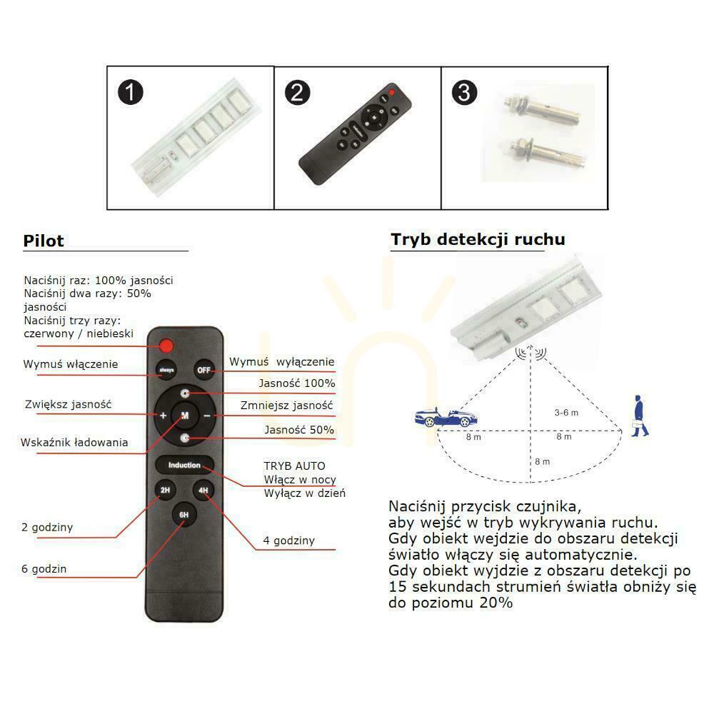 vyhliadka V-TAC Solárne LED svietidlo 40W Senzor pohybu, diaľkové ovládanie VT-30301ST 6500K 3500lm. V-TAC Solárne LED svietidlo 40W Senzor pohybu, diaľkové ovládanie VT-30301ST 6500K 3500lm.