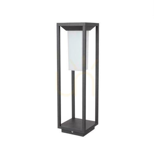 Skontrolujte V-TAC 4W LED SAMSUNG CHIP Grey 2-funkčný IP65 VT-66-N 3000K 280lm Solárny záhradný stĺp 3 roky záruka