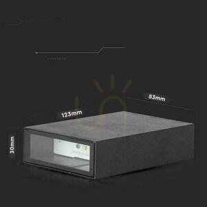 Nástenné svietidlo V-TAC 4W LED čierna IP65 VT-844-B-N 3000K 400lm small 4