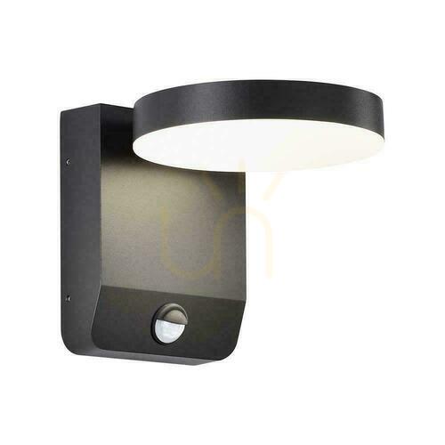 Skontrolujte Black round V-TAC VT-11020S LED wall light with PIR sensor 17 W 4000 K 2520 lm IP65