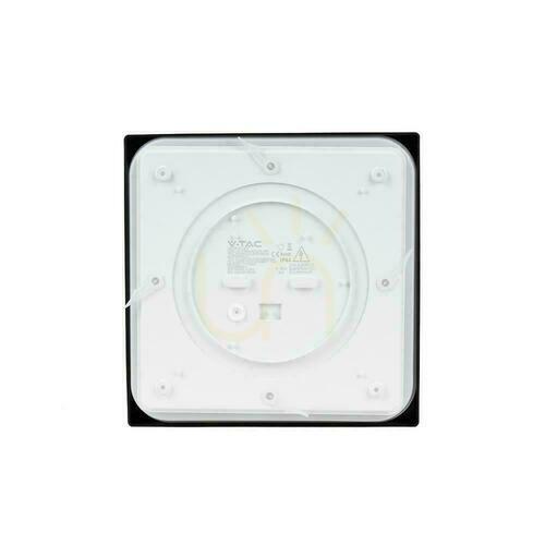 Skontrolujte Plafond V-TAC 18W LED štvorcový IP44 23x23cm čierny VT-8618B-SQ 4000K 1800lm