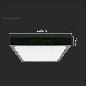 Plafond V-TAC 30W LED štvorcový IP44 42x42cm čierny VT-8630B-SQ 6500K 3000lm 4 Plafond V-TAC 30W LED štvorcový IP44 42x42cm čierny VT-8630B-SQ 6500K 3000lm small 4