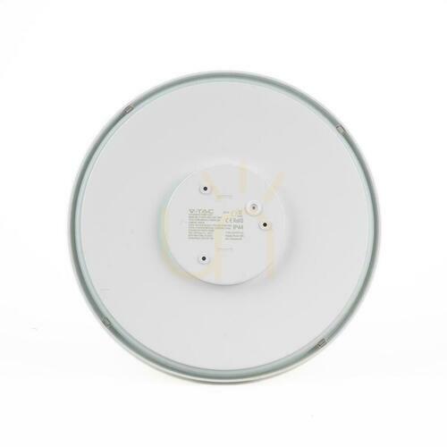 Skontrolujte Plafond V-TAC 18W LED kruhový snímač pohybu pre mikrovlnné rúry IP44 23cm biely VT-8618S-W-RD 3000K 1800lm