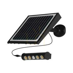 Solárny projektor 8W LED čierny 8v1 snímač pohybu IP65 V-TAC VT-11108 4000K 950lm small 3