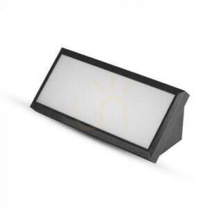 V-TAC 12W LED skosené nástenné svietidlo čierne IP65 VT-8054 4000K 1250lm. small 1