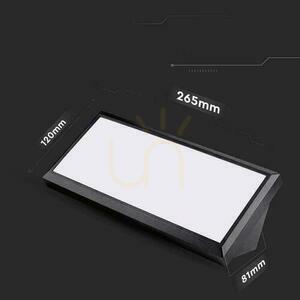 V-TAC 12W LED skosené nástenné svietidlo čierne IP65 VT-8054 4000K 1250lm. small 5