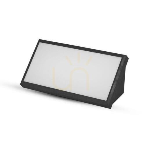 Skontrolujte V-TAC 20W LED skosené nástenné svietidlo čierne IP65 VT-8055 4000K 2045lm