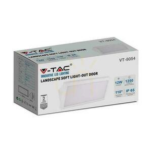 V-TAC 12W LED skosené nástenné svietidlo biele IP65 VT-8054 3000K 1250lm. small 4