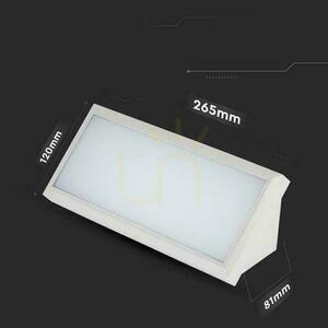 V-TAC 12W LED skosené nástenné svietidlo biele IP65 VT-8054 6400K 1250lm. small 5