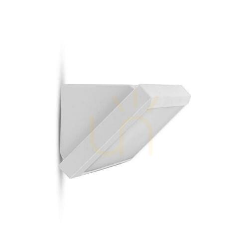 Skontrolujte V-TAC 12W LED skosené nástenné svietidlo biele IP65 VT-8054 6400K 1250lm.