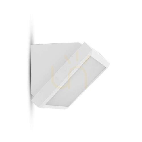 Skontrolujte V-TAC 20W LED skosené nástenné svietidlo biele IP65 VT-8055 6400K 2045lm.