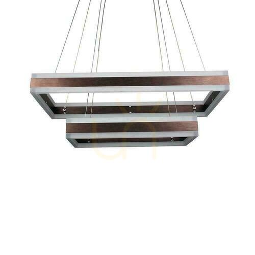 Skontrolujte V-TAC 100W mäkké svetlo luster závesné LED svietidlo stmievateľné káva VT-101-2D-C-N 3000K 6300lm 3 roky záruka