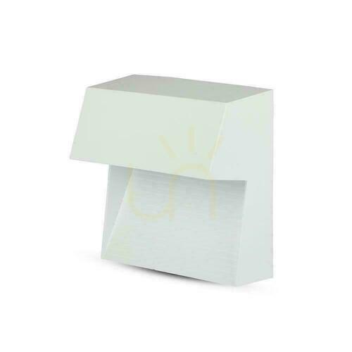 Skontrolujte Nástenná montáž 3W LED V-TAC White Square 230V IP65 VT-1172-W-N 3000lm 300lm.