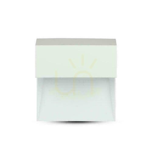 Skontrolujte Nástenná montáž 3W LED V-TAC White Square 230V IP65 VT-1172-W-N 4000lm 300lm