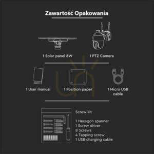 V-TAC WiFi WiFi HD SMART solárna PTZ vonkajšia IR kamera čierna VT-11024 9 V-TAC WiFi WiFi HD SMART solárna PTZ vonkajšia IR kamera čierna VT-11024 small 9