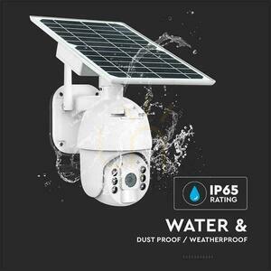 V-TAC WiFi HD SMART Solárna vonkajšia kamera PTZ IR biela VT-11024 small 8