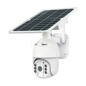 V-TAC WiFi HD SMART Solárna vonkajšia kamera PTZ IR biela VT-11024 small 0