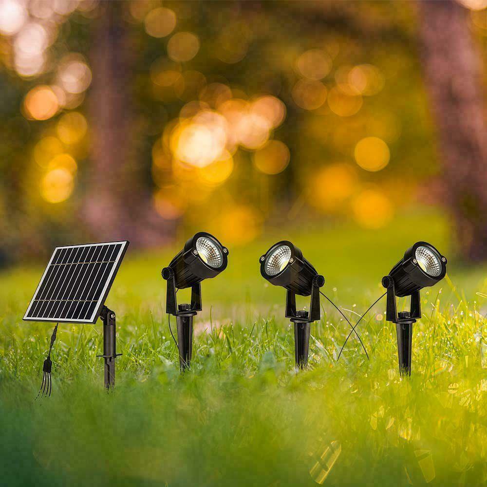 Šou Sada záhradných svietidiel LED V-TAC so solárnym pohonom 3x1,2W IP65 VT-11032 3000K 50lm 3 roky záruka Sada záhradných svietidiel LED V-TAC so solárnym pohonom 3x1,2W IP65 VT-11032 3000K 50lm 3 roky záruka