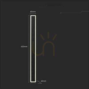 LED Line V-TAC 17W IP65 Black 63cm VT-11117-B 3000K 2160lm fasádne svietidlo. small 5