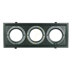 Zapustené stropné svietidlo 3xAR111 G53 čierne V-TAC 35831 VT-7223 small 0