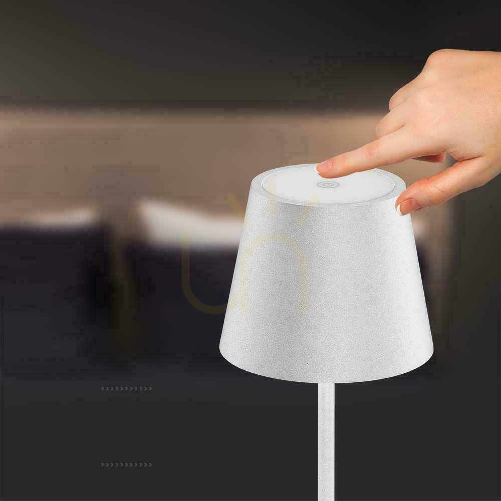 Náhľad V-TAC 4W LED podlahová lampa biela IP54 dobíjateľná VT-7544-W 3000K 300lm. V-TAC 4W LED podlahová lampa biela IP54 dobíjateľná VT-7544-W 3000K 300lm.