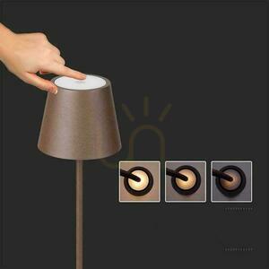 V-TAC 4W LED stojacia lampa Bronze Corten IP54 Dobíjacia VT-7544-C 3000K 300lm. small 8